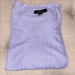 purple lace tee shirt